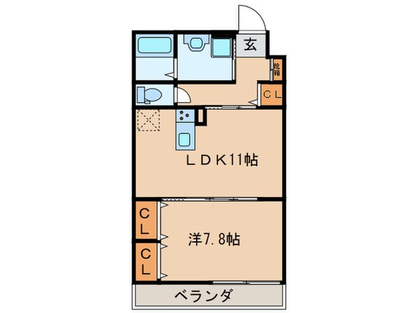 エクレール古結Ⅰの物件間取画像